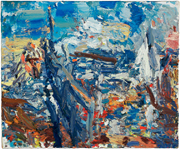 Town Dock, Cloudy Day, 2007, oil/linen, 20x24"